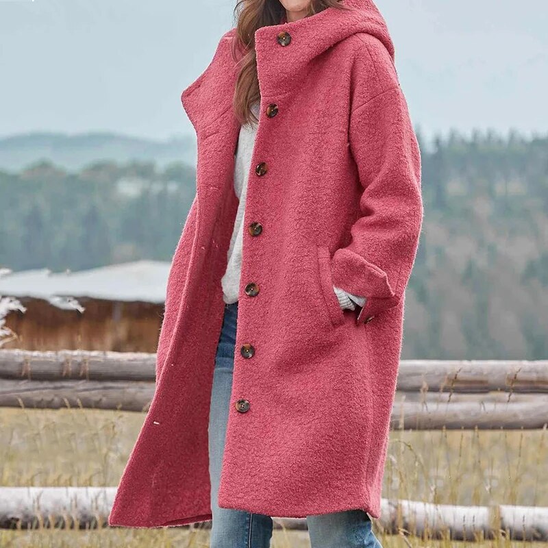 Zelie Winter Coat for Women – Cozy Jacket with a Stylish Hood & Flattering Silhouette