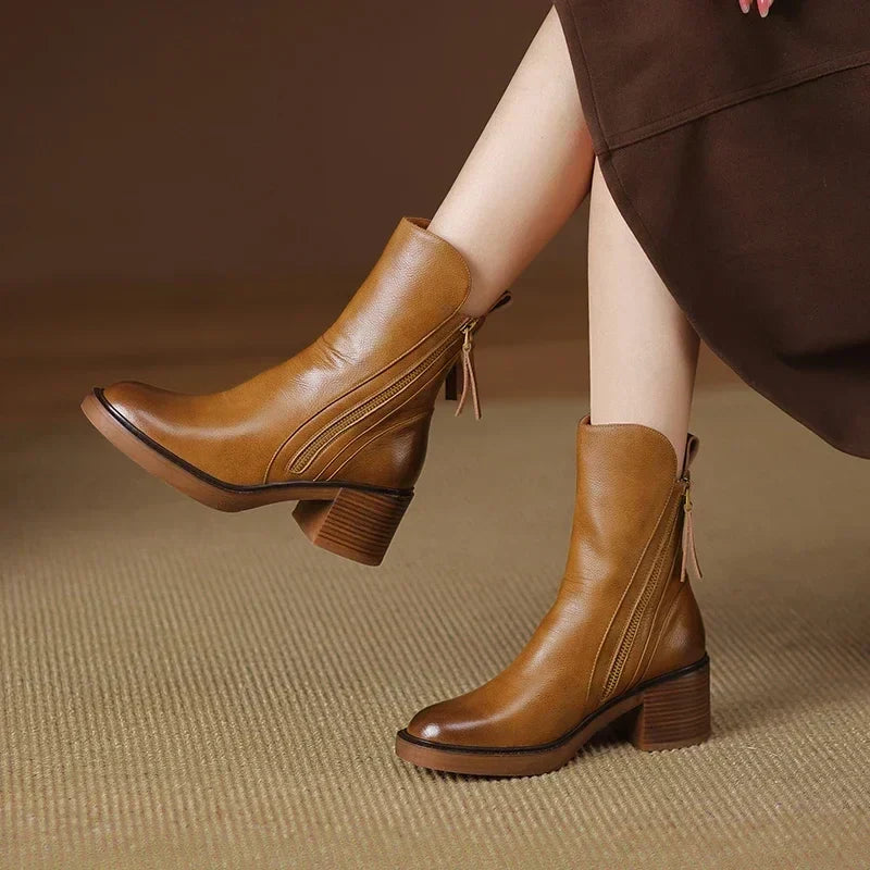 Oisin Women's Ankle Boots – Sophisticated & Long-Lasting Premium Leather Boots with a Timeless Style