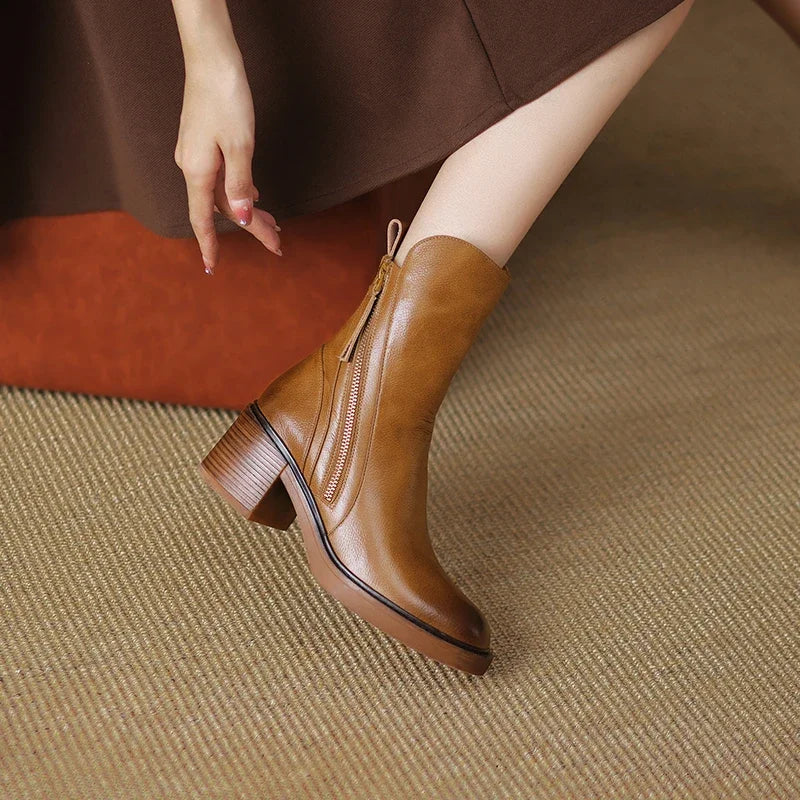 Oisin Women's Ankle Boots – Sophisticated & Long-Lasting Premium Leather Boots with a Timeless Style