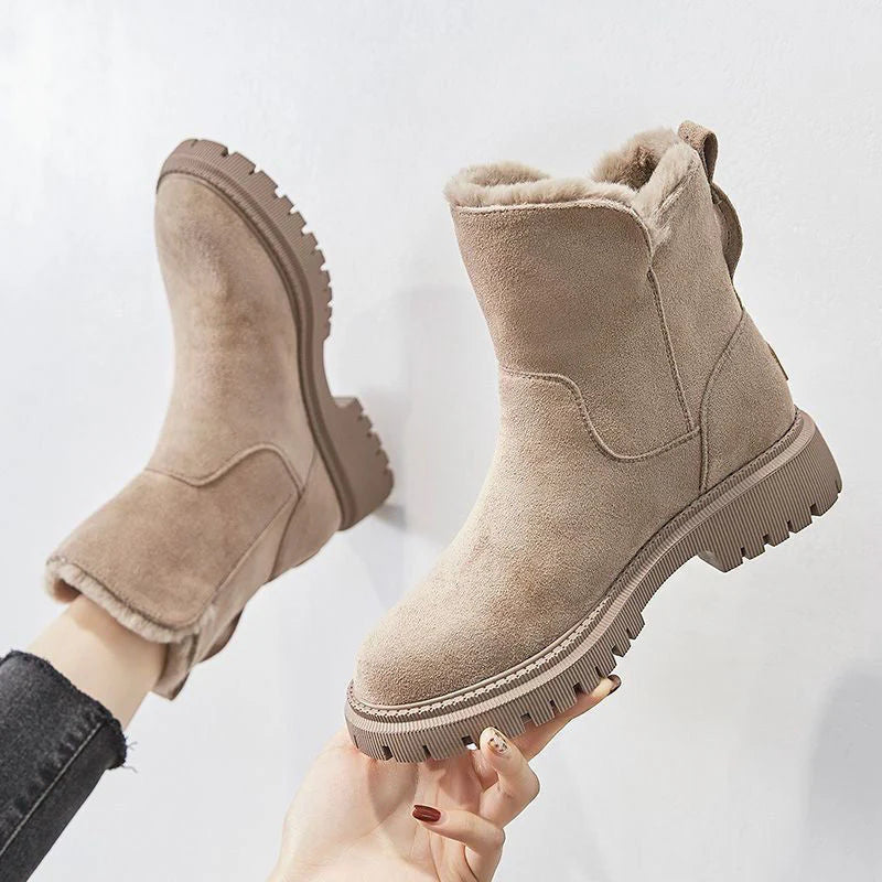 Ondine Women's Winter Boots – Cozy Soft-Suede Boots with Cozy Lining & Non-Slip Sole