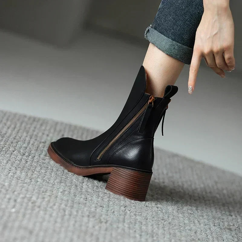 Oisin Women's Ankle Boots – Sophisticated & Long-Lasting Premium Leather Boots with a Timeless Style