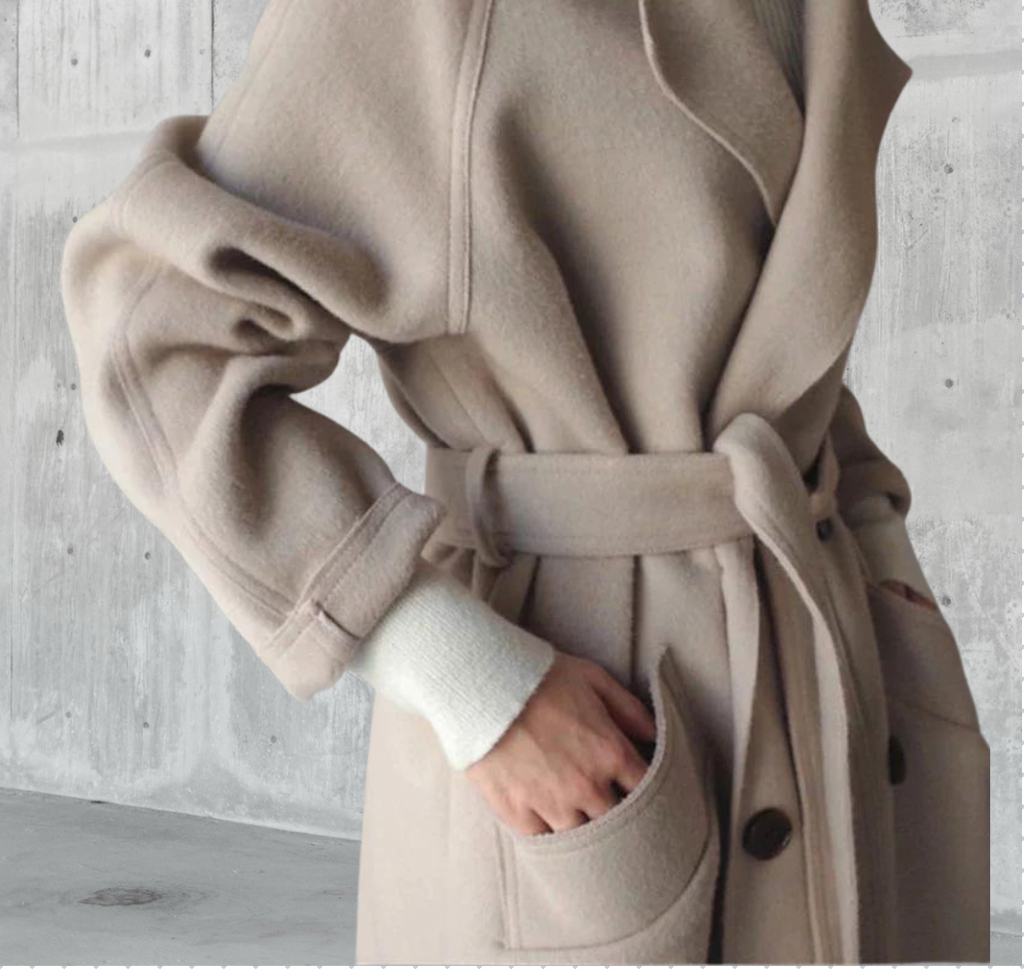 Leocadia Women's Long Wool Coat – Stylish & Cozy Timeless Winter Coat