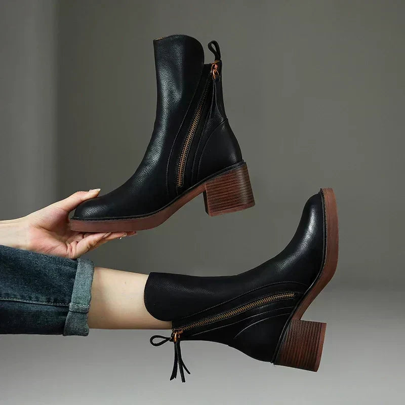Oisin Women's Ankle Boots – Sophisticated & Long-Lasting Premium Leather Boots with a Timeless Style
