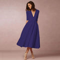 Amory Women's Midi Dress – Fitted Cotton Dress with an Refined Cut