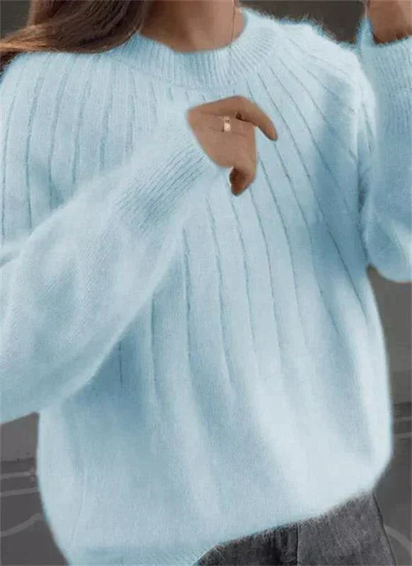Jarethine Women's Cashmere Sweater – Gentle 100% Cashmere Knit in a Chic, Contemporary Style