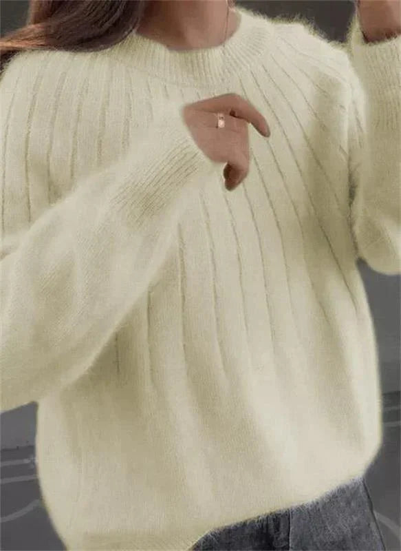 Jarethine Women's Cashmere Sweater – Gentle 100% Cashmere Knit in a Chic, Contemporary Style