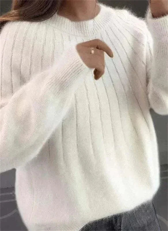 Jarethine Women's Cashmere Sweater – Gentle 100% Cashmere Knit in a Chic, Contemporary Style