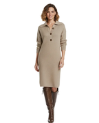 Ulrike Midi Dress for Women – Comfort Fit with Collar Buttons for Sophisticated Everyday Style