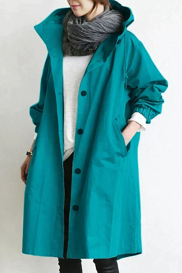 Winnifred Women's Raincoat – Urban Waterproof with Oversized Breathable Hood