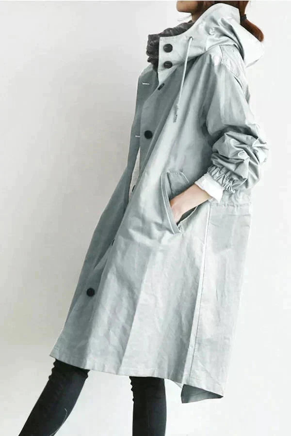 Winnifred Women's Raincoat – Urban Waterproof with Oversized Breathable Hood