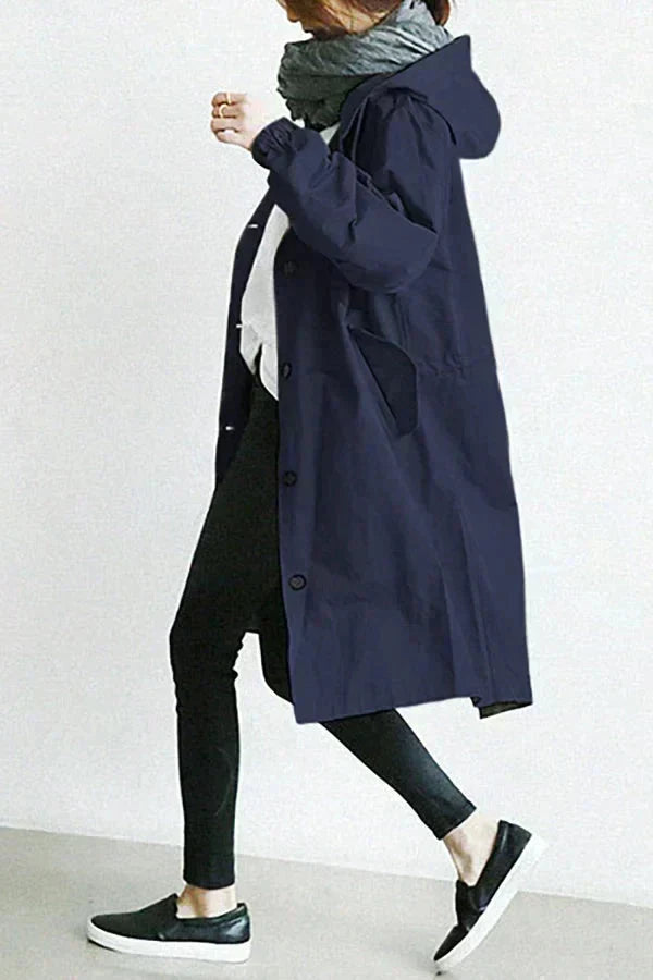 Winnifred Women's Raincoat – Urban Waterproof with Oversized Breathable Hood