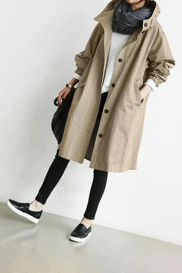 Winnifred Women's Raincoat – Urban Waterproof with Oversized Breathable Hood