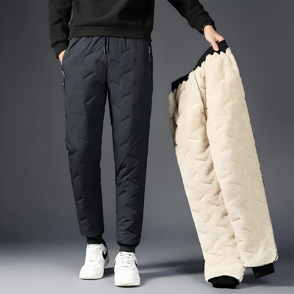 Nastasia Women's Thermal Pants – Waterproof Winter Joggers with Plush Fleece Lining & Handy Pockets