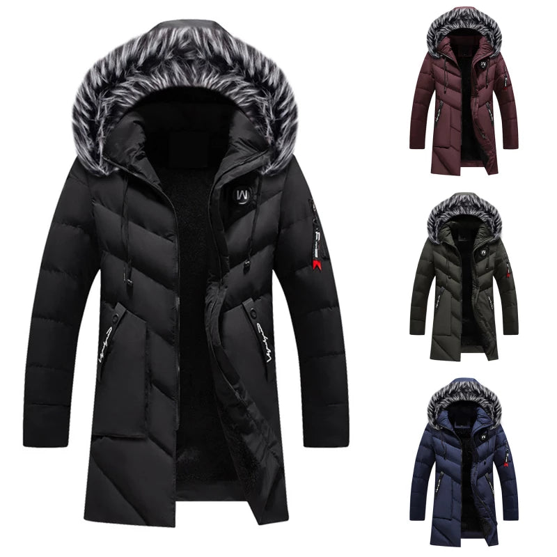 Una Men's Winter Coat – Cozy Insulation, Water-Repellent Fabric & Adjustable Hood