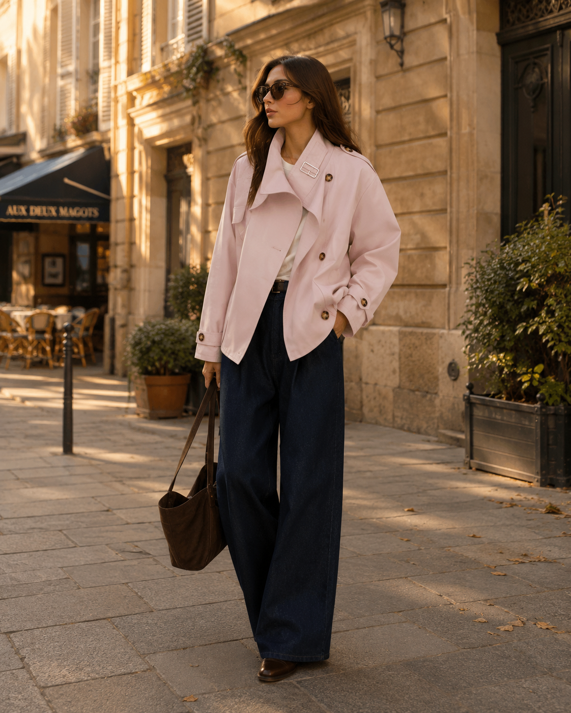 Mathilde Women's Lightweight Jacket – High Neck, Elasticated Waist & Full-Length Sleeves
