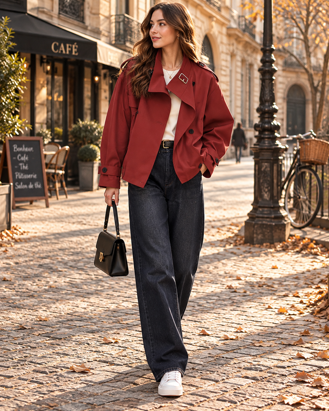 Heather Women's High-Neck Jacket – Elasticated Waist, Long Sleeves & Regular Fit