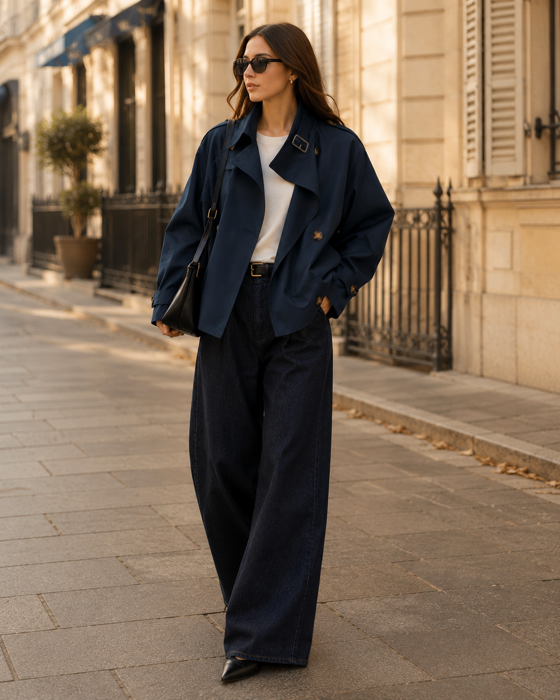 Mathilde Women's Lightweight Jacket – High Neck, Elasticated Waist & Full-Length Sleeves