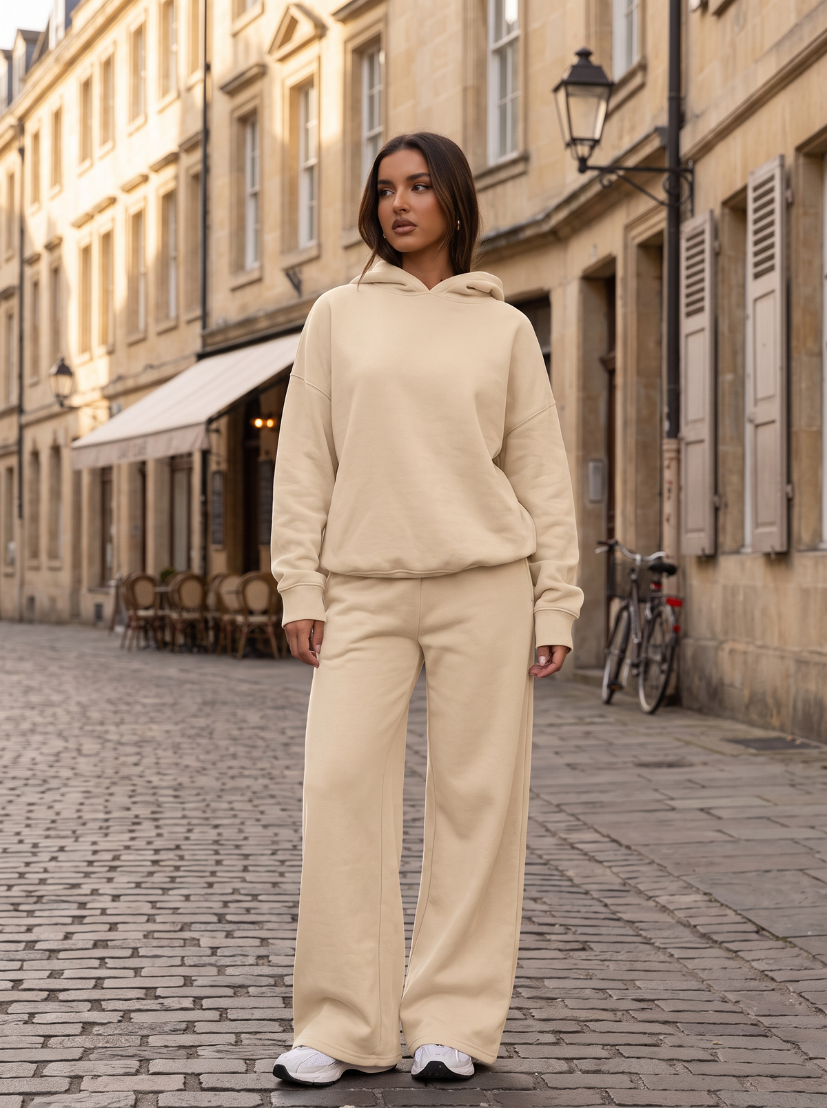 Cheryl Women's 2-Piece Lounge Set – Hoodie, Wide-Leg Trousers & Pockets