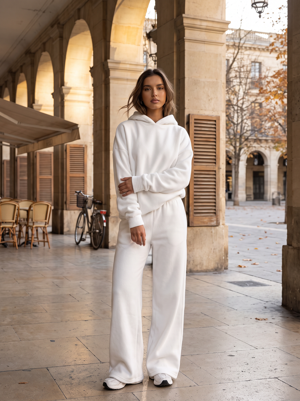 Cheryl Women's 2-Piece Lounge Set – Hoodie, Wide-Leg Trousers & Pockets