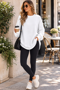 Kellyn Women's Fleece Sweatshirt – Crewneck, Dropped-Shoulder Design & Comfortable Fit