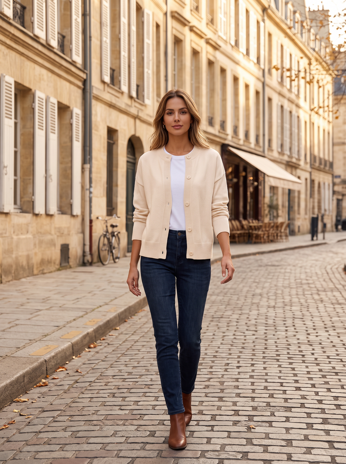 Milo Women's Oversized Knit Cardigan – Bell Sleeves, Button-Up Front & Dropped-Shoulder Design