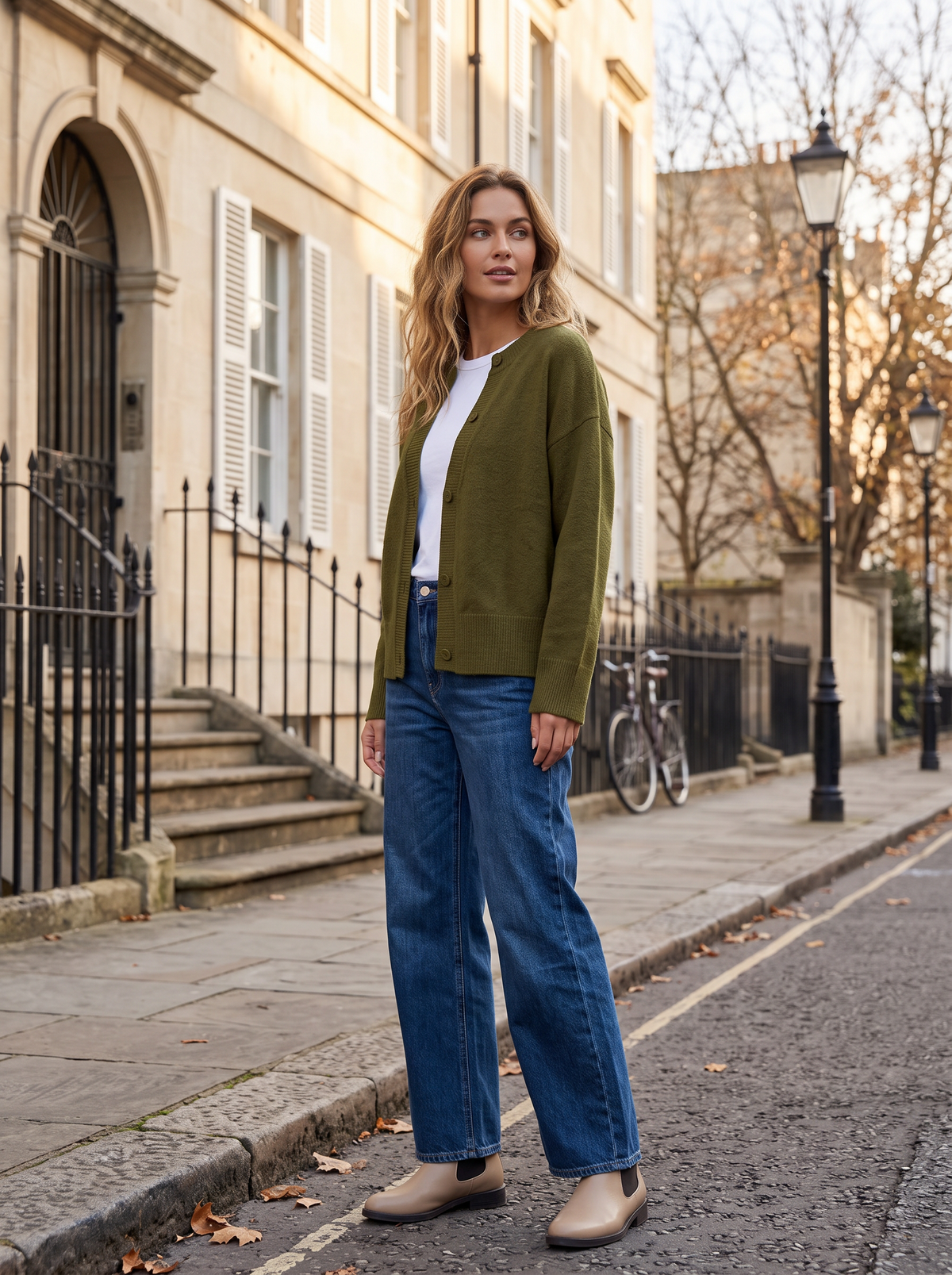 Milo Women's Oversized Knit Cardigan – Bell Sleeves, Button-Up Front & Dropped-Shoulder Design