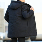 Balthazar Men's Winter Jacket – Long, Waterproof with Adjustable Hood & Insulated Lining