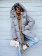 Ceridwen Women's Winter Coat – Cozy, Thick with Built-In Hood & Zip Closure