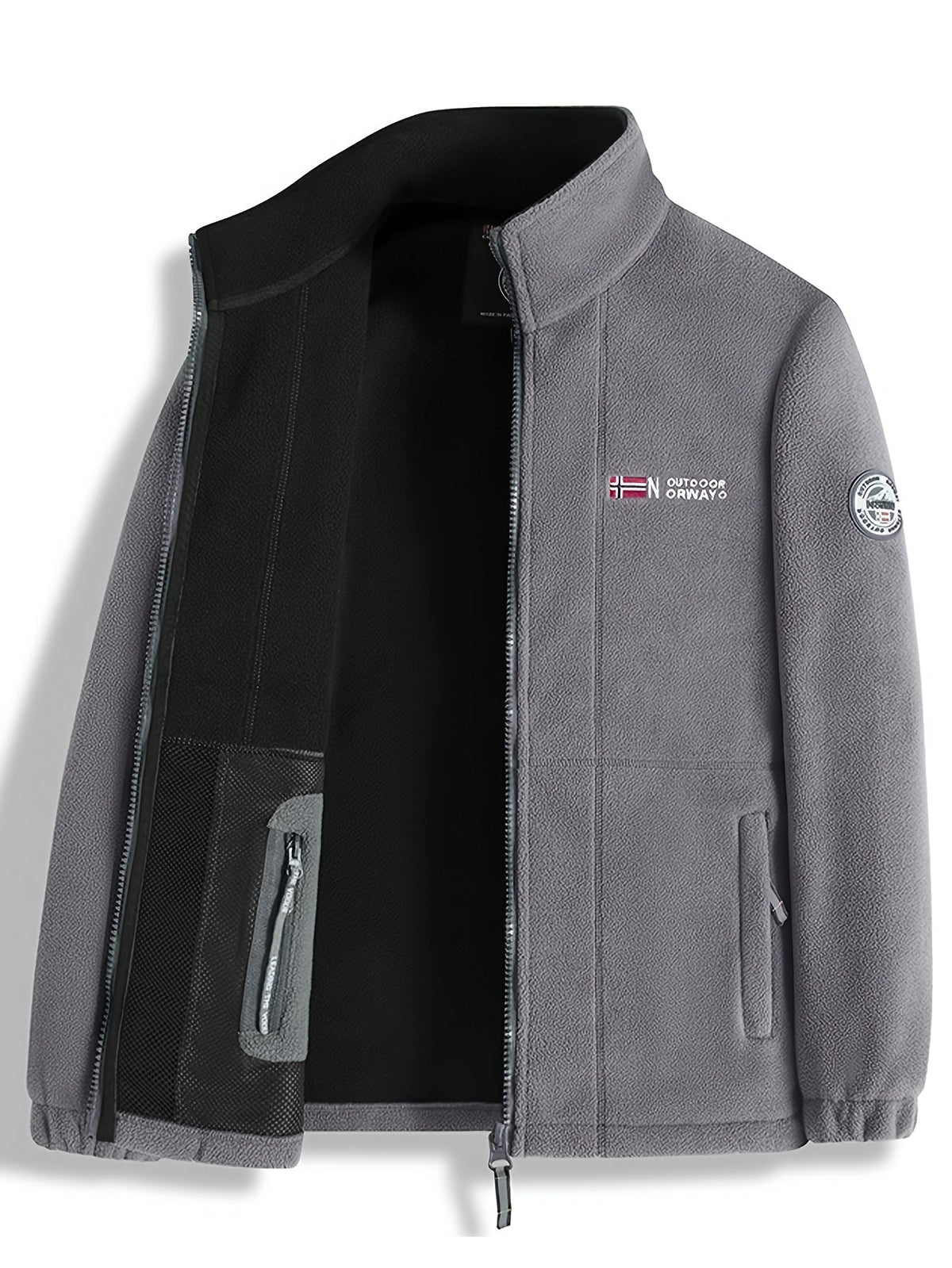 Halden Men's Outdoor Fleece Jacket – Gentle, Lightweight Warmth with a Protective Collar