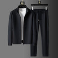 Theodric Men's Sophisticated Tracksuit – Premium Zip-Up Set with Tapered Trousers & Breathable Fabric
