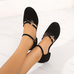 Dagny Dance Shoes for Women – Comfy Latin & Ballroom Sandals with a Sturdy Heel