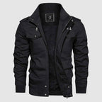 Xerxine Bomber Jacket for Men – Cozy Pilot-Style Jacket with Fleece Lining & Mandarin Collar