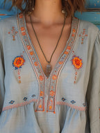Ulyana Bohemian Women's Blouse – Genuine Embroidery & Breezy Summer Fit