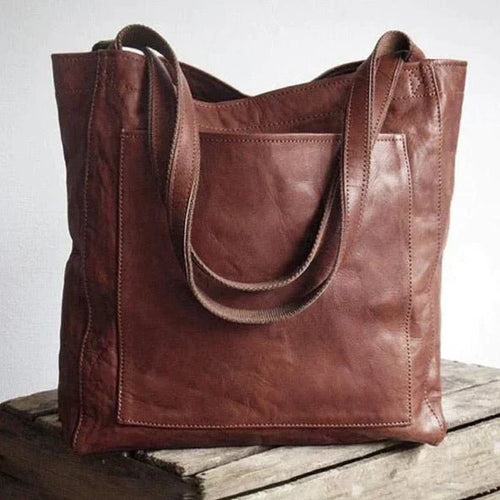 Brogan Women's Tote – A Spacious Genuine-Leather Bag with Smart Compartments & Long Straps