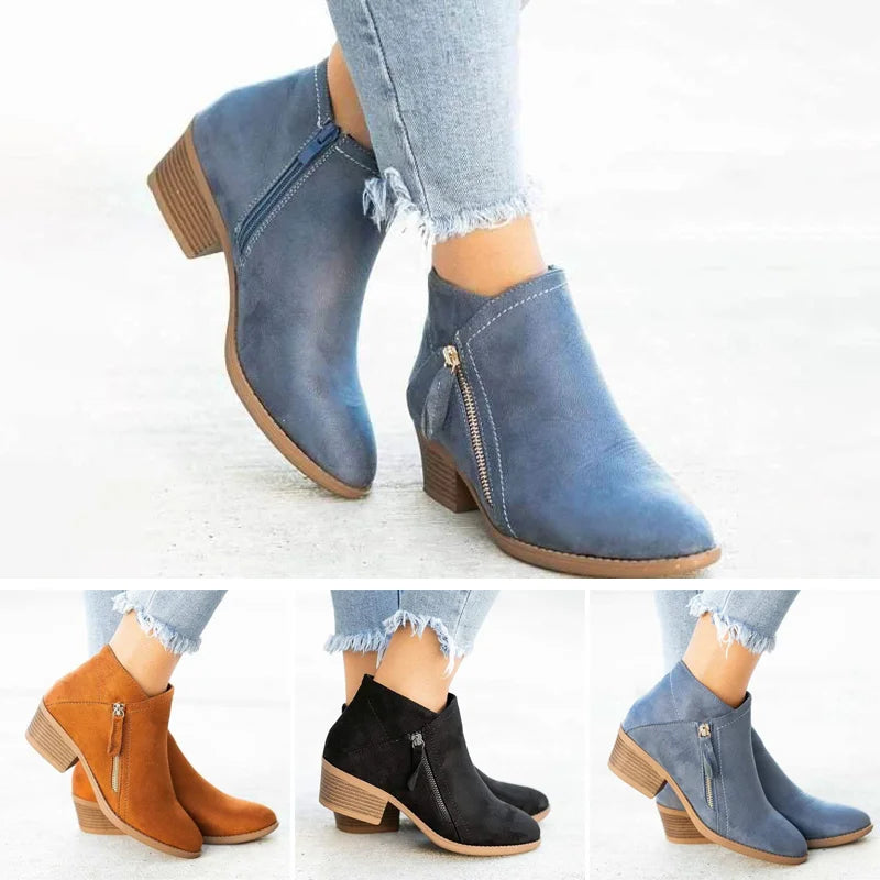 Pandora Women's Boots – Cozy Leather, Arch Support & Perfect Posture