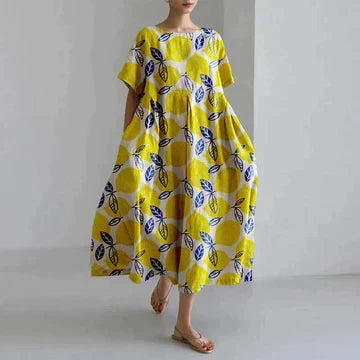 Nessa Women's Dress – Sophisticated Floral Print, Breathable Comfort & Easy Fit