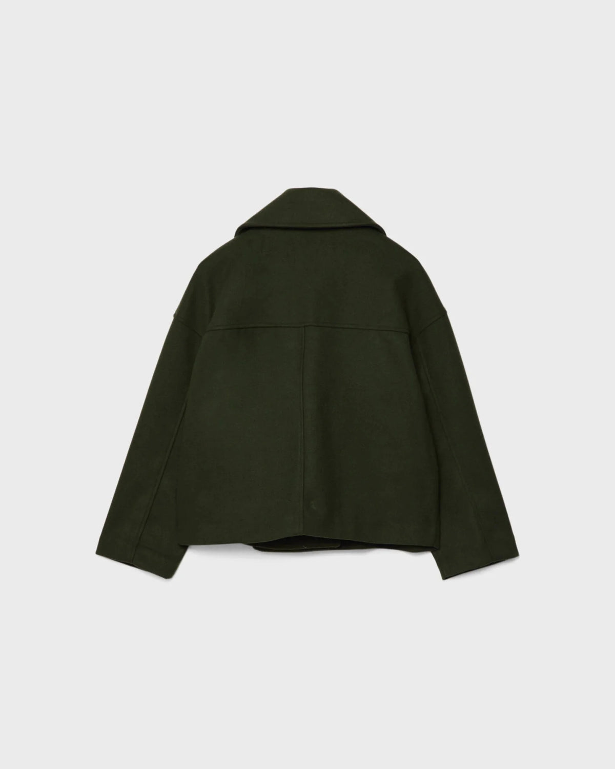 Una Women's Jacket – Short Wrap-Style Wool Coat, Refined & Cozy for Winter