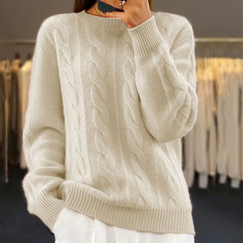 Magnhild Women's Wool Sweater – Gentle & Refined Premium Sweater with a Modern, Cozy Style