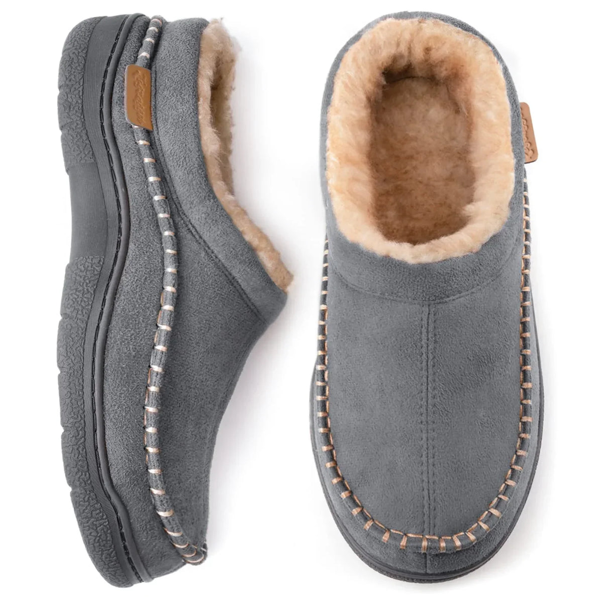 Nectaria Men's Slippers – Insulating Lined House Shoes with Non-Slip Sole & Superior Comfort