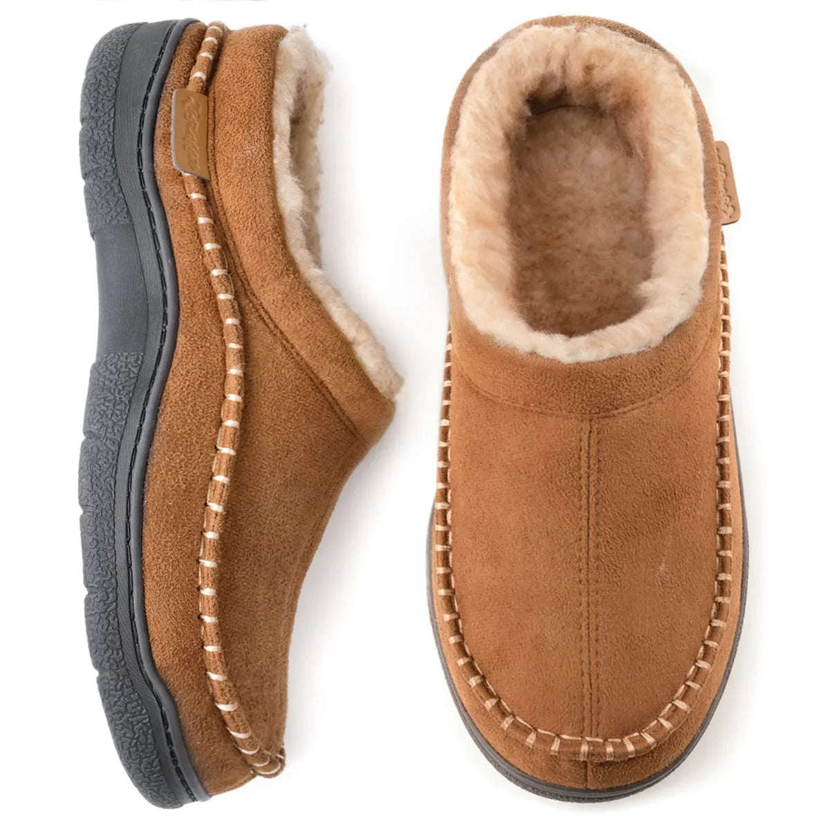 Nectaria Men's Slippers – Insulating Lined House Shoes with Non-Slip Sole & Superior Comfort